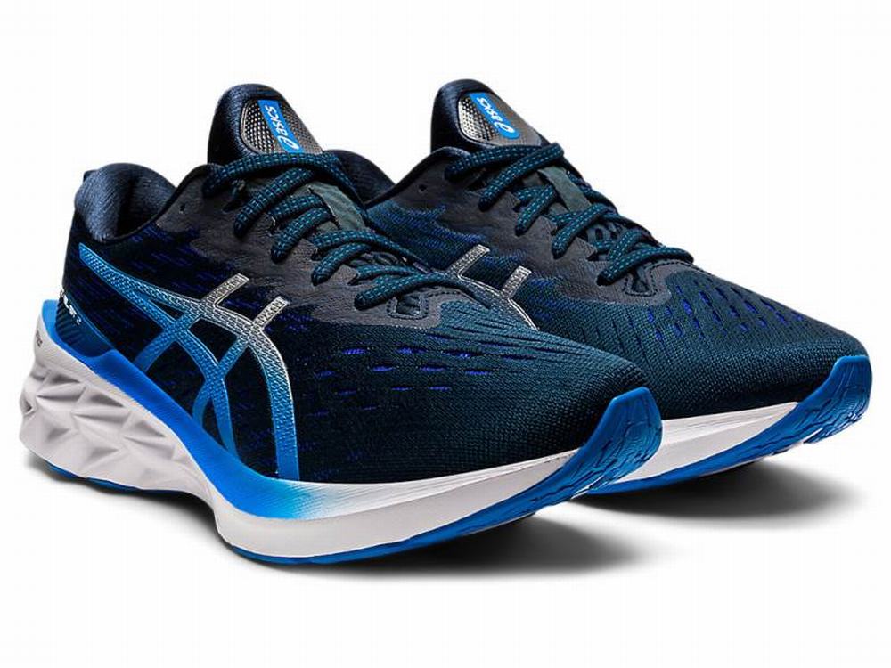 Asics NOVABLAST 2 Men's Running Shoes Blue / Silver | UDR675942