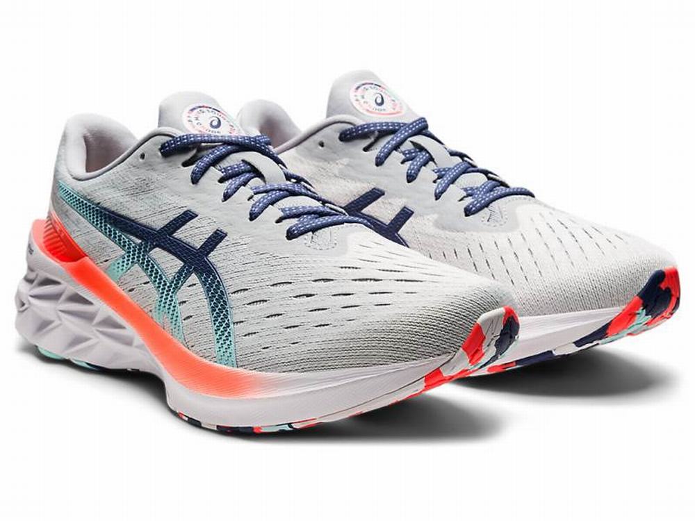 Asics NOVABLAST 2 Men's Running Shoes Grey / Blue | WUD967803