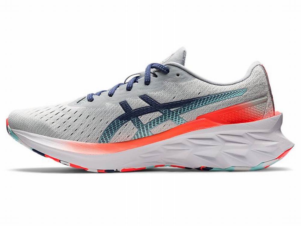 Asics NOVABLAST 2 Men's Running Shoes Grey / Blue | WUD967803