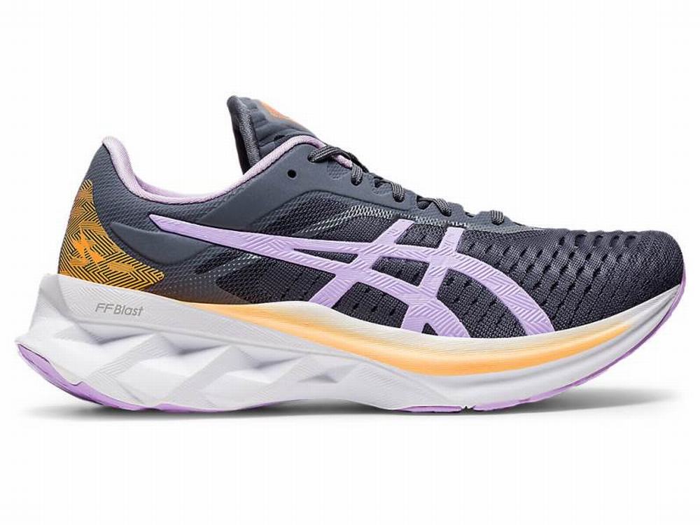 Asics NOVABLAST Women's Running Shoes Dark Grey | IOP678015