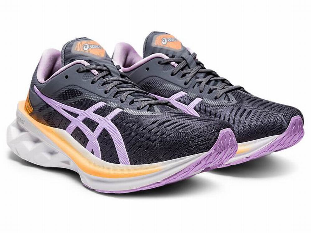 Asics NOVABLAST Women's Running Shoes Dark Grey | IOP678015