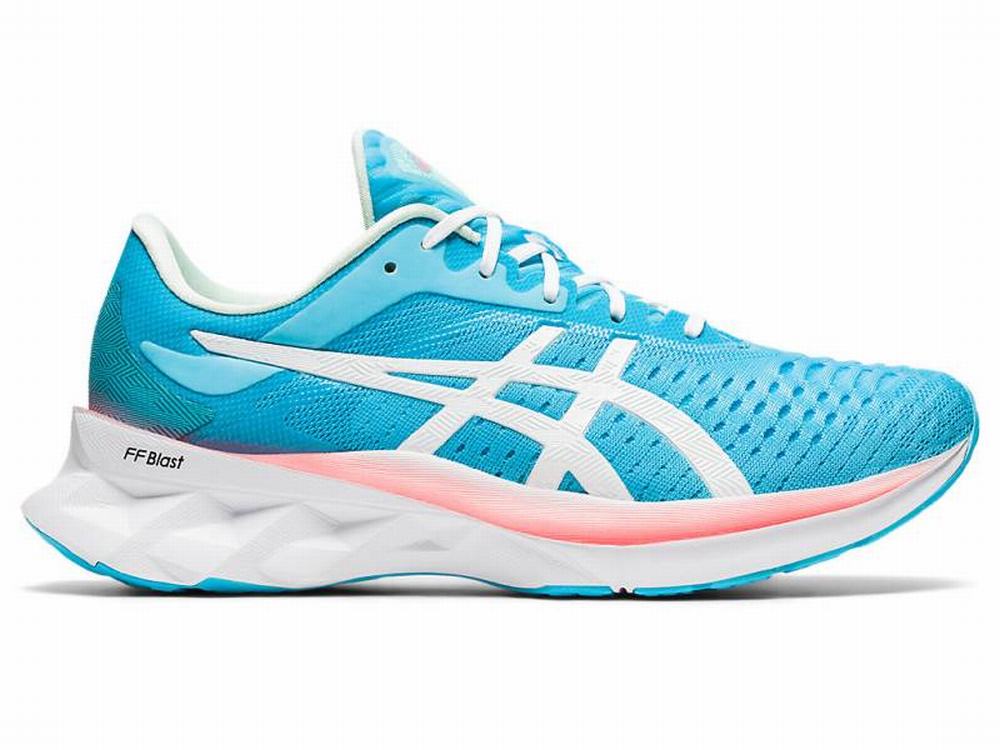 Asics NOVABLAST Women's Running Shoes Light Turquoise / White | CKL028163