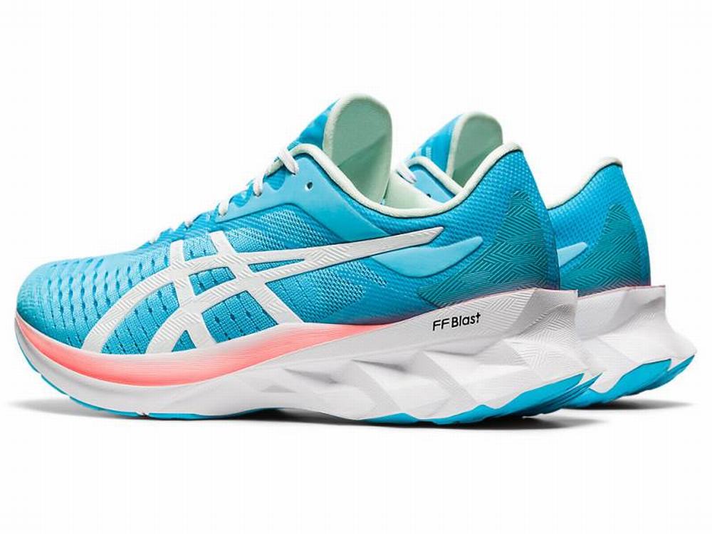 Asics NOVABLAST Women's Running Shoes Light Turquoise / White | CKL028163