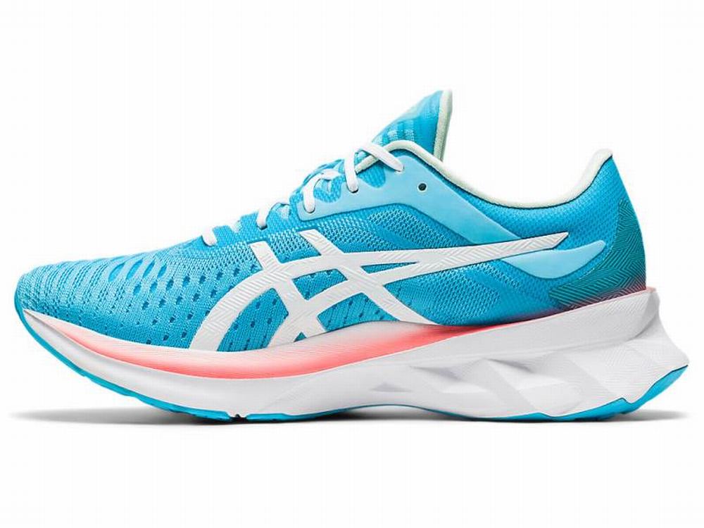 Asics NOVABLAST Women's Running Shoes Light Turquoise / White | CKL028163