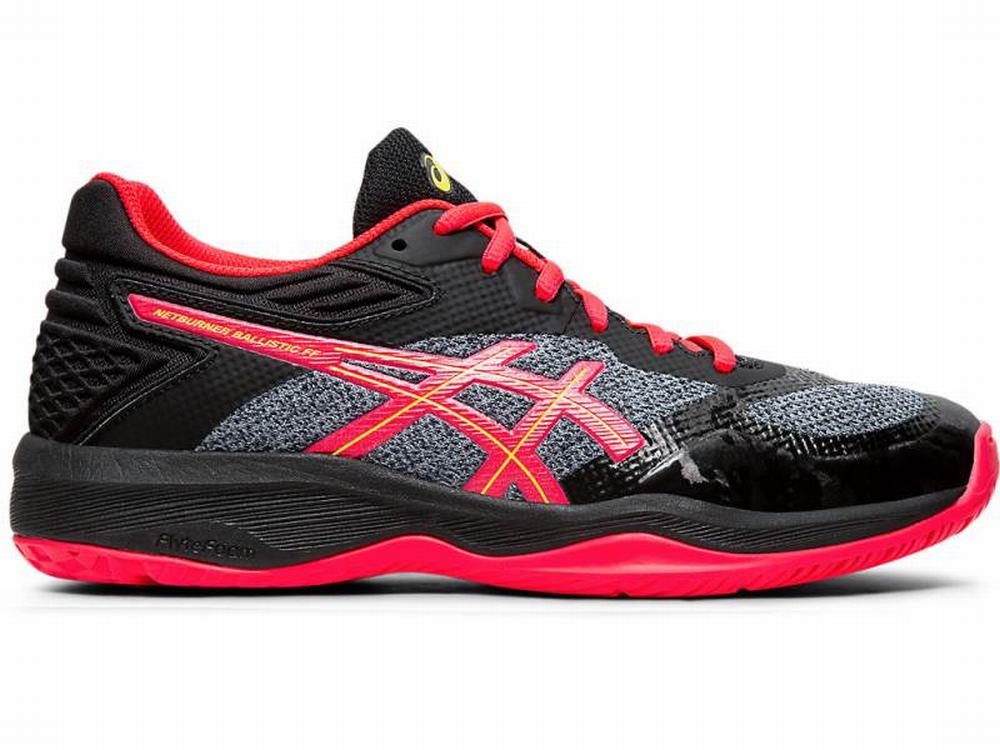 Asics Netburner Ballistic FF Women's Volleyball Shoes Black / Pink | BHA512739