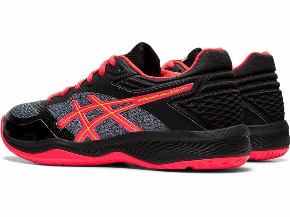 Asics Netburner Ballistic FF Women's Volleyball Shoes Black / Pink | BHA512739