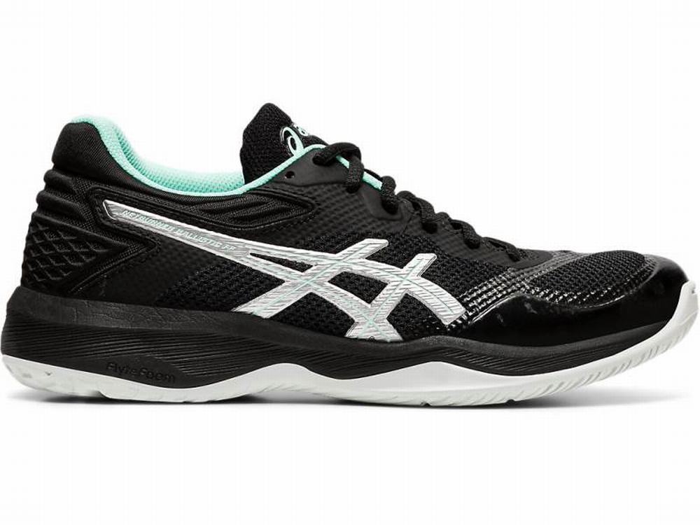 Asics Netburner Ballistic FF Women's Volleyball Shoes Black / Silver | HSL794306