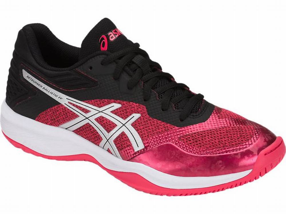 Asics Netburner Ballistic FF Women's Volleyball Shoes Black / Pink | OND764812