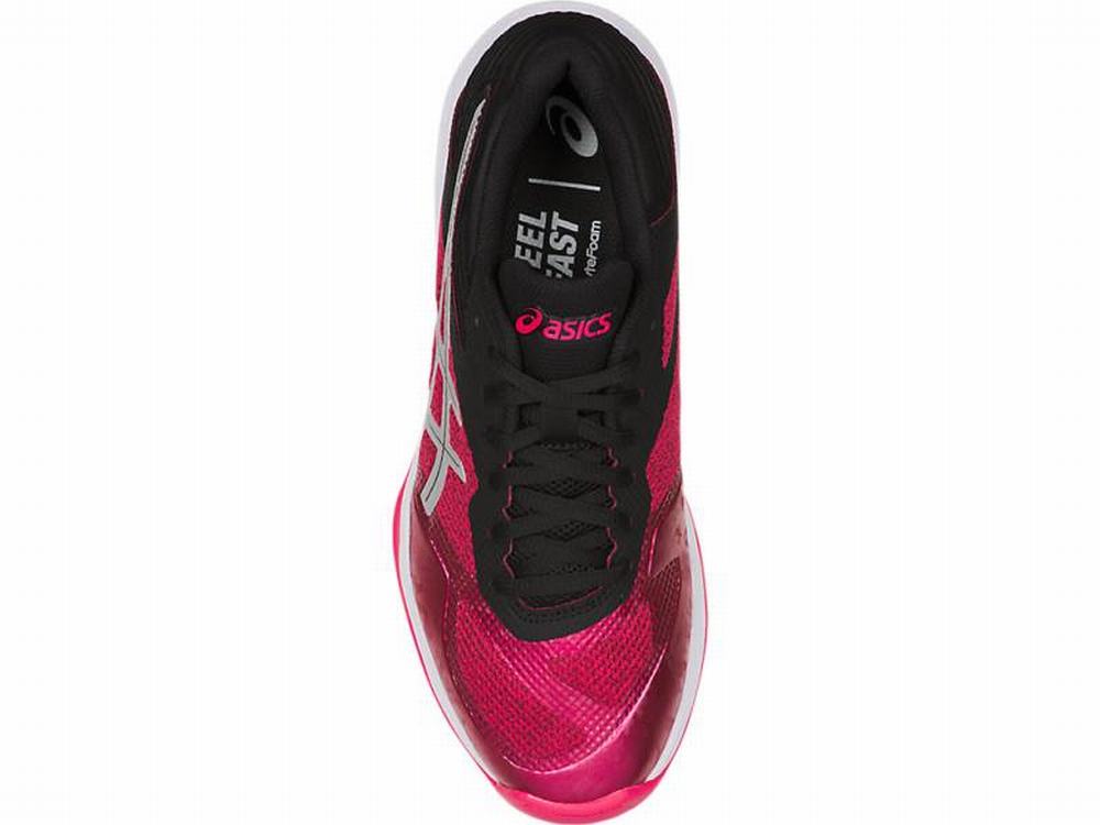 Asics Netburner Ballistic FF Women's Volleyball Shoes Black / Pink | OND764812