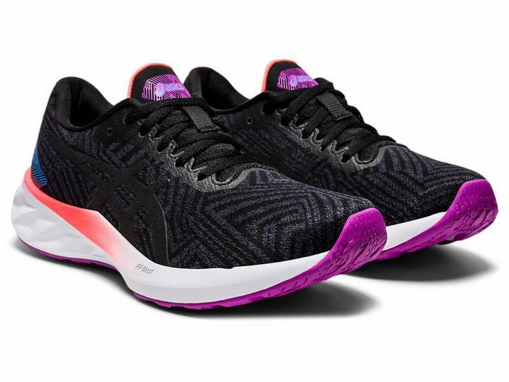 Asics ROADBLAST Women's Running Shoes Black / Purple | INX091278