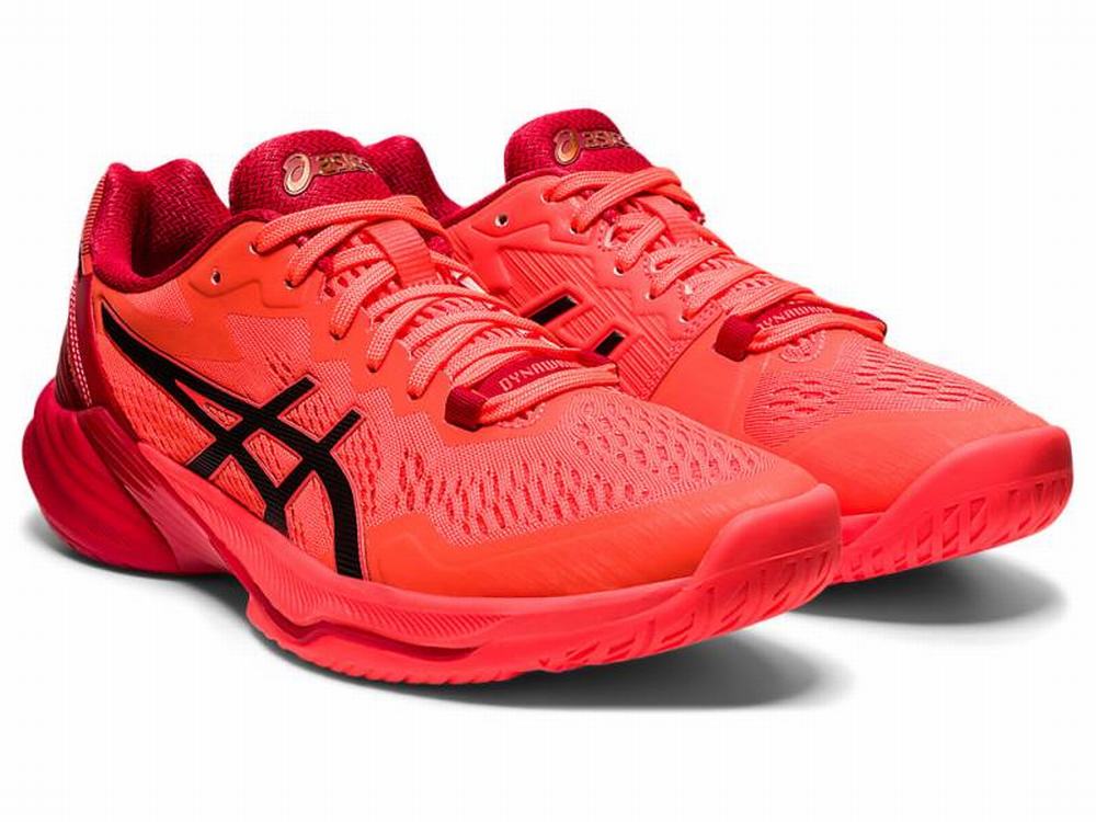 Asics SKY ELITE FF 2 TOKYO Women's Volleyball Shoes Orange / Red / Black | DIT832540