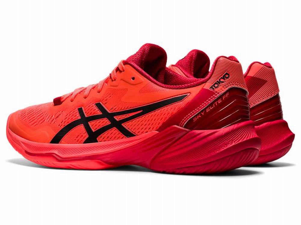 Asics SKY ELITE FF 2 TOKYO Women's Volleyball Shoes Orange / Red / Black | DIT832540