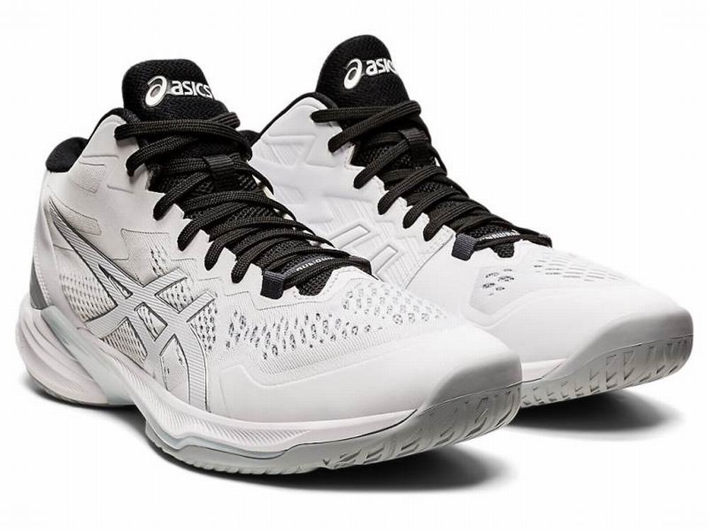 Asics SKY ELITE FF MT 2 Men's Volleyball Shoes White / Silver | RDF805972