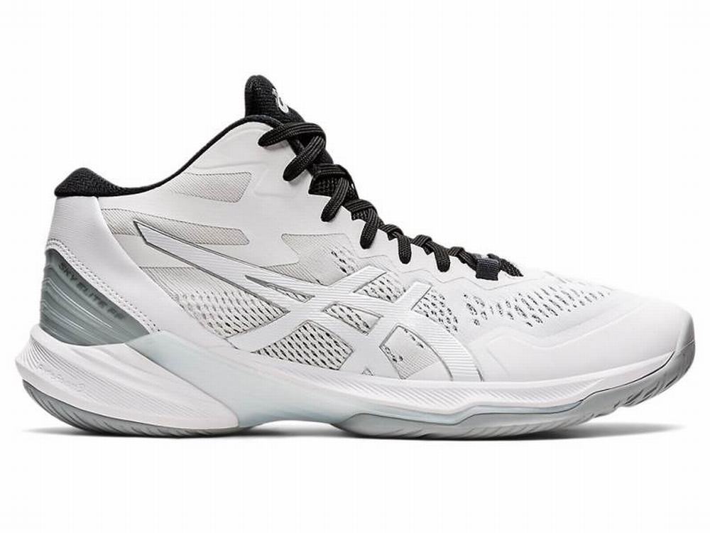 Asics SKY ELITE FF MT 2 Men\'s Volleyball Shoes White / Silver | RDF805972