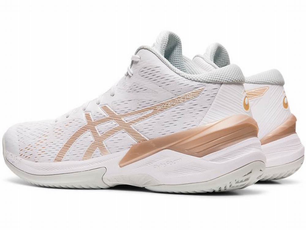 Asics SKY ELITE FF MT Women's Volleyball Shoes White | KFT632480