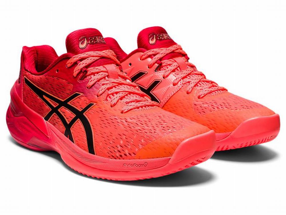 Asics SKY ELITE FF TOKYO Women's Volleyball Shoes Orange / Red / Black | CUQ891523