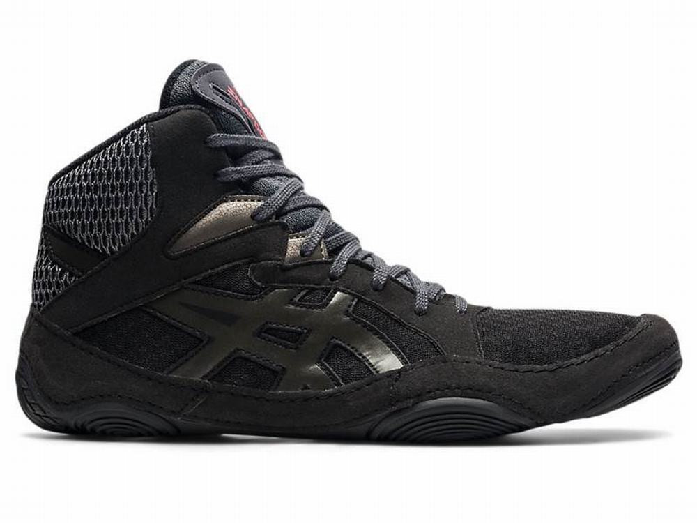 Asics SNAPDOWN 3 (2E) Men's Wrestling Shoes Black | WIR827456