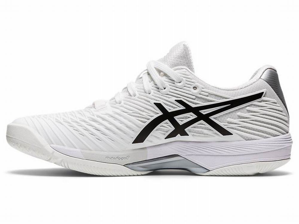 Asics SOLUTION SPEED FF 2 Women's Tennis Shoes Black / White | LEZ103869