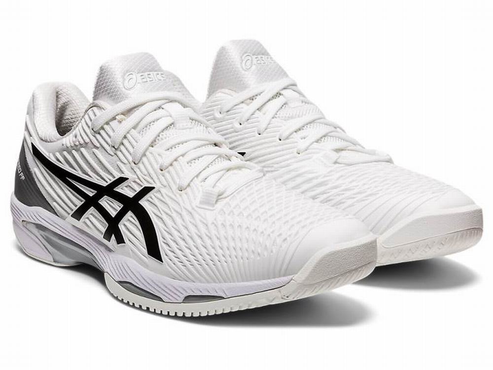 Asics SOLUTION SPEED FF Men's Tennis Shoes Black / White | BOA304619