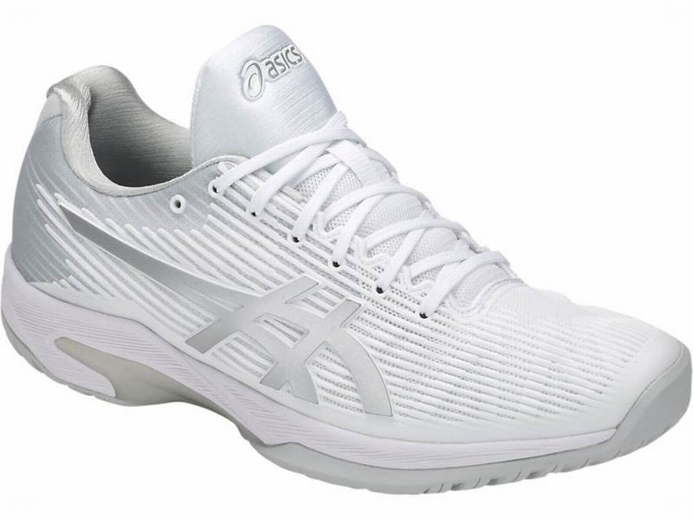 Asics SOLUTION SPEED FF Men's Tennis Shoes White / Silver | CHF841675