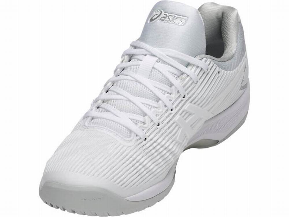 Asics SOLUTION SPEED FF Men's Tennis Shoes White / Silver | CHF841675