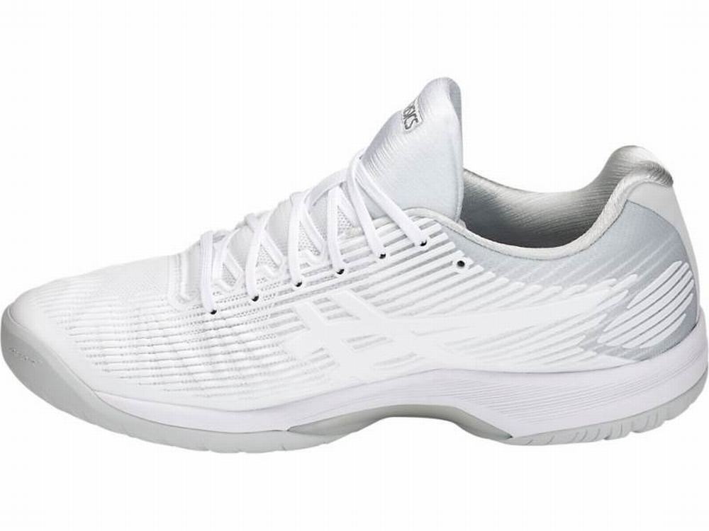 Asics SOLUTION SPEED FF Men's Tennis Shoes White / Silver | CHF841675