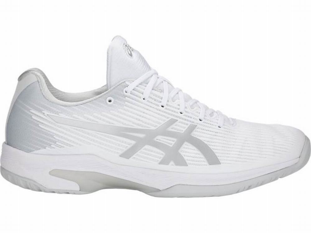 Asics SOLUTION SPEED FF Men\'s Tennis Shoes White / Silver | CHF841675