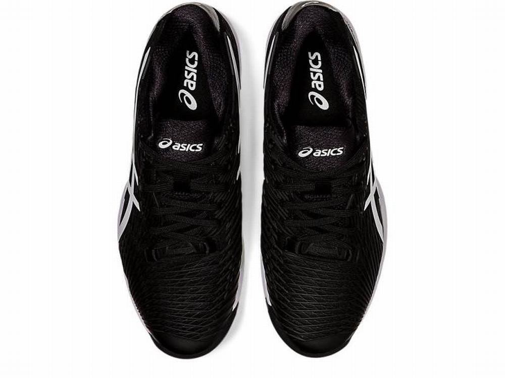 Asics SOLUTION SPEED FF Men's Tennis Shoes Black / White | IRP817309