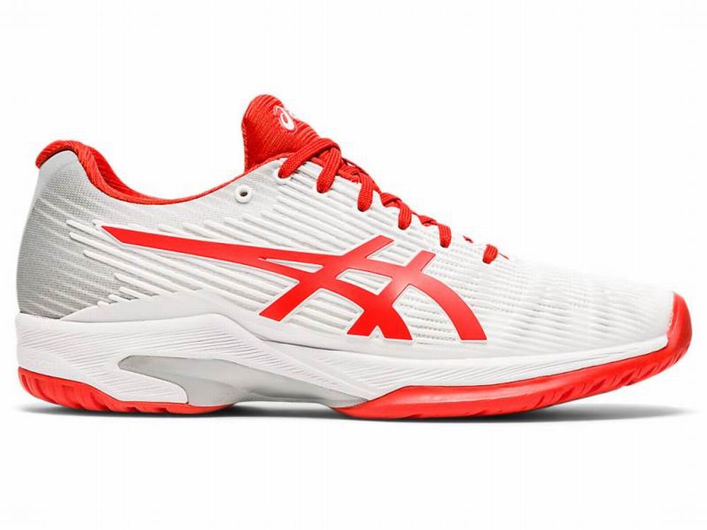 Asics SOLUTION SPEED FF Women's Tennis Shoes White / Red | ULP071536