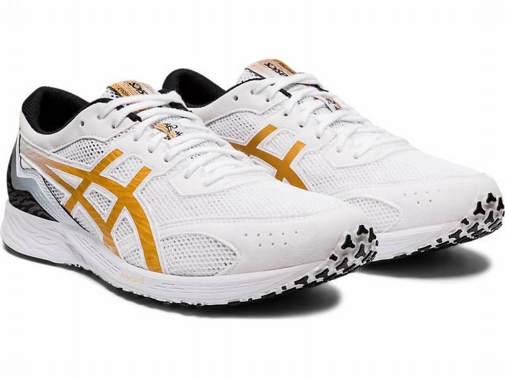 Asics TARTHEREDGE Men's Running Shoes White / Gold | KXE913265