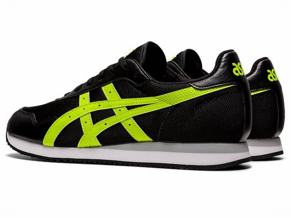 Asics TIGER RUNNER Men's Sneakers Black / Green | AYD107638