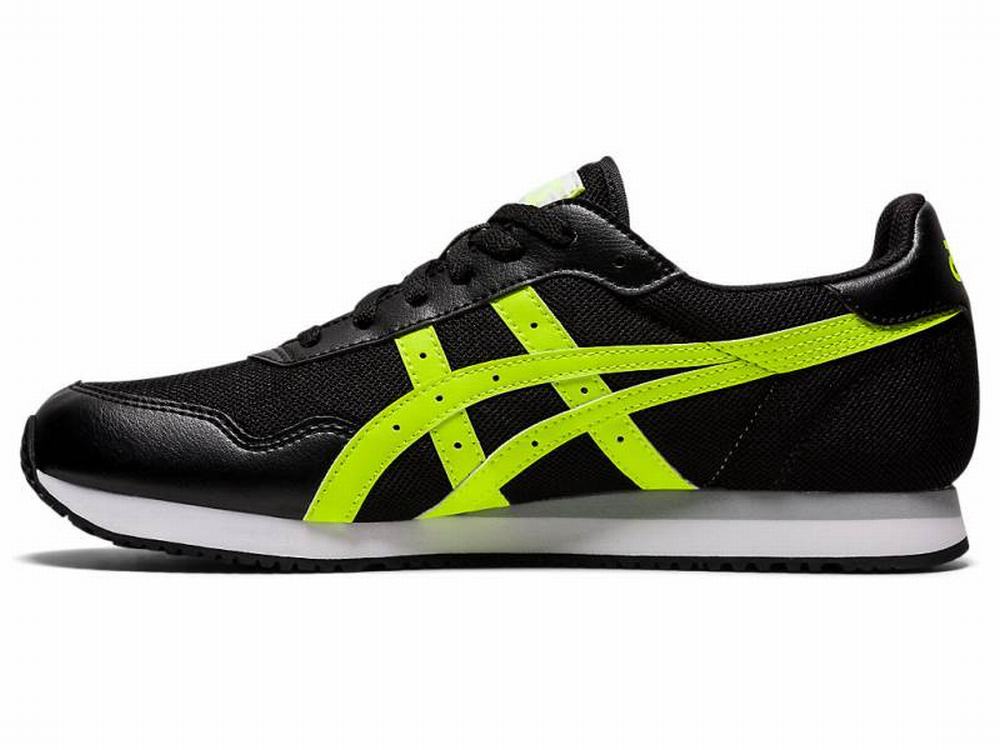 Asics TIGER RUNNER Men's Sneakers Black / Green | AYD107638