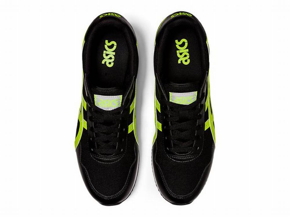 Asics TIGER RUNNER Men's Sneakers Black / Green | AYD107638