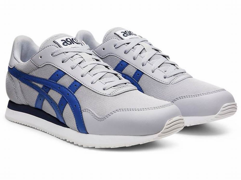 Asics TIGER RUNNER Men's Sneakers Grey / Blue | GUN350169