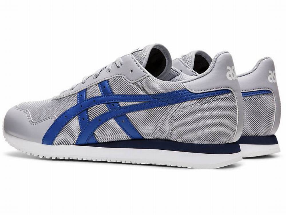 Asics TIGER RUNNER Men's Sneakers Grey / Blue | GUN350169