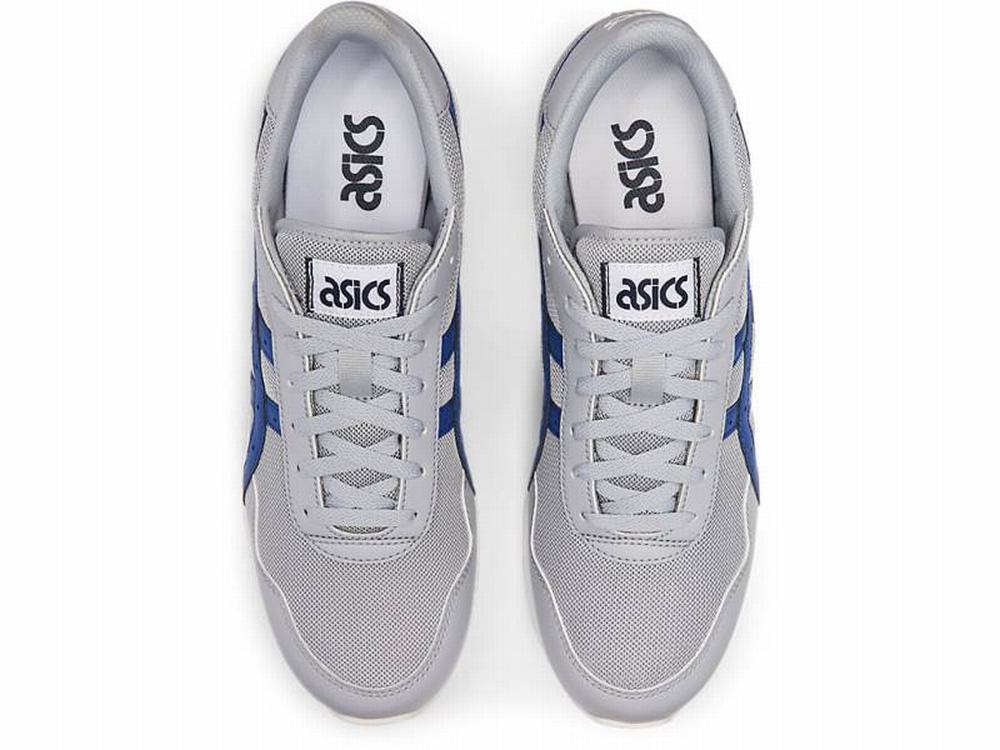 Asics TIGER RUNNER Men's Sneakers Grey / Blue | GUN350169