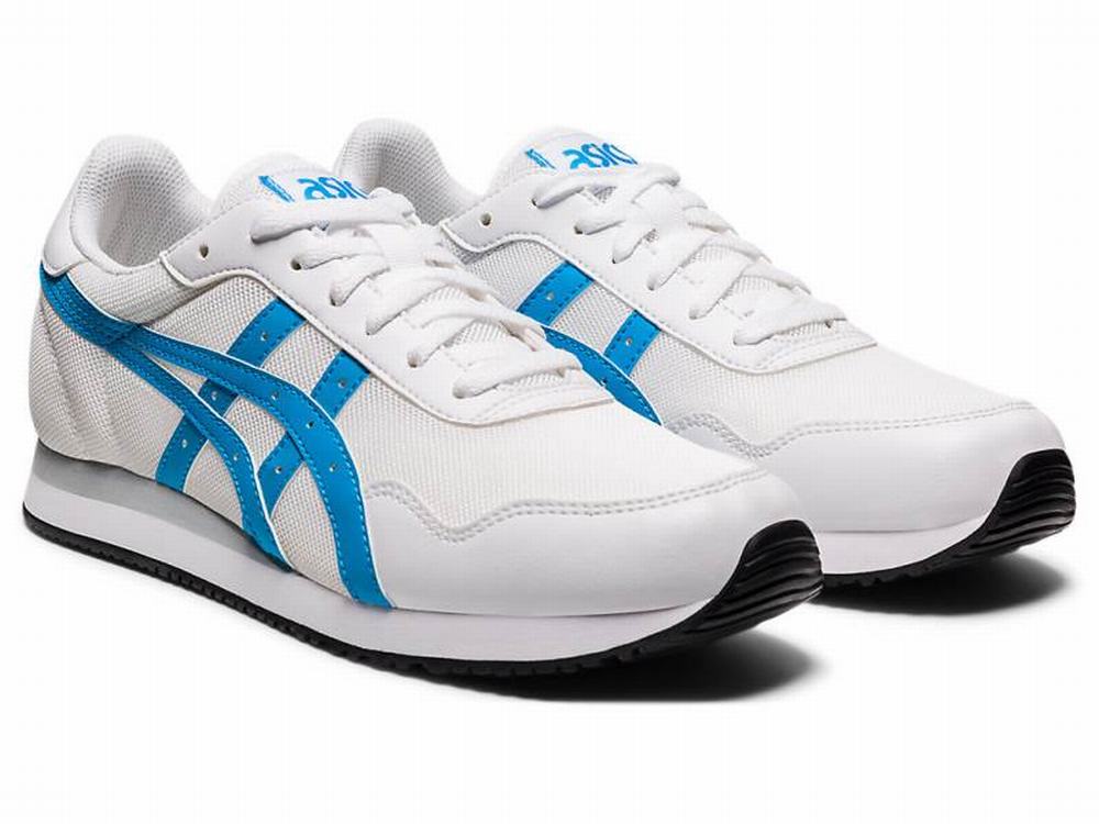 Asics TIGER RUNNER Men's Sneakers White / Blue | AEI079432