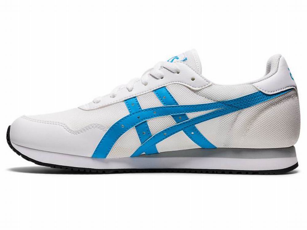 Asics TIGER RUNNER Men's Sneakers White / Blue | AEI079432