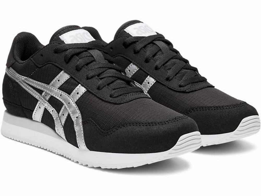 Asics TIGER RUNNER Women's Sneakers Black / Silver | RZT621859