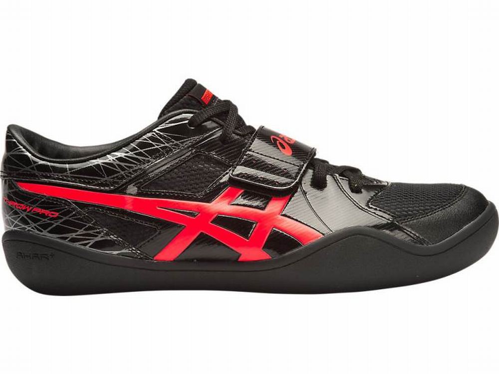 Asics Throw Pro Men's Track & Field Shoes Black / Coral | UTF652941